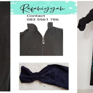 Front zip rushed sleeve