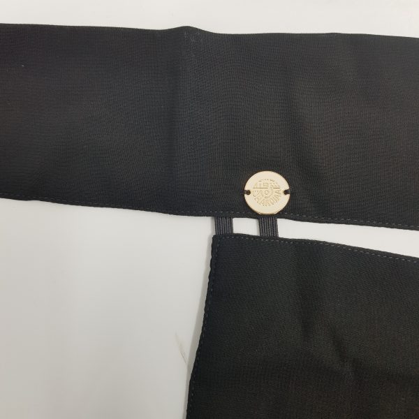 Sharqiaa Parda White Circle Metal Tag