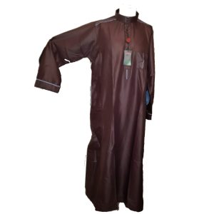 Maroon with blue stripes daffa kurta