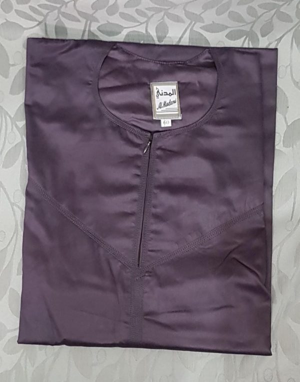 Charcoal grey kurta - no collar