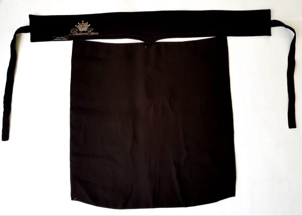 BEDOON ESSM V NIQAB PARDA- CROWN LOGO- GOLD-TIE UP