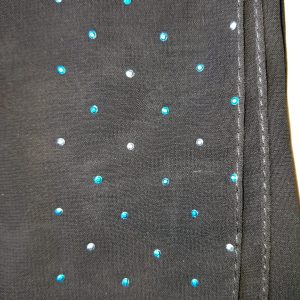 Bedoon Essm Scarf with shades of blue beads
