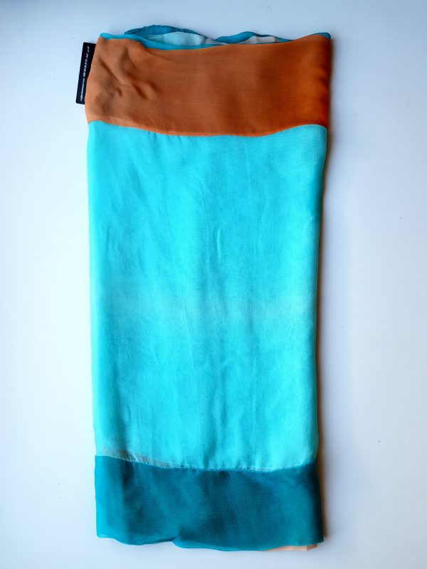 Bedoon Essm Orange And Blue Shaded