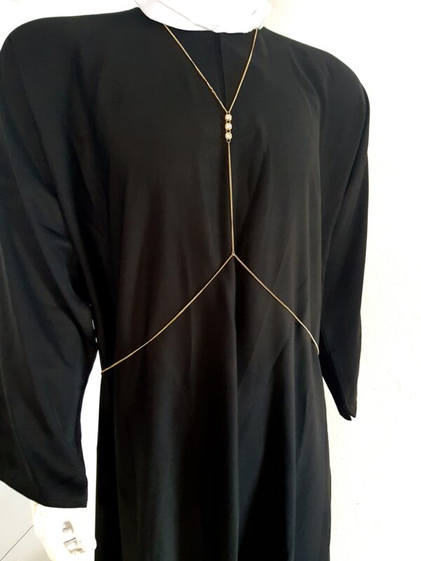 BODY CHAIN - 3 CIRCLES WITH DIAMANTE - Image 2