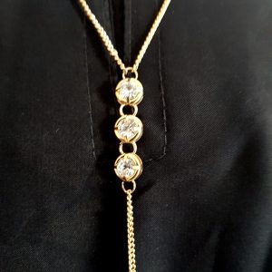 BODY CHAIN - 3 CIRCLES WITH DIAMANTE