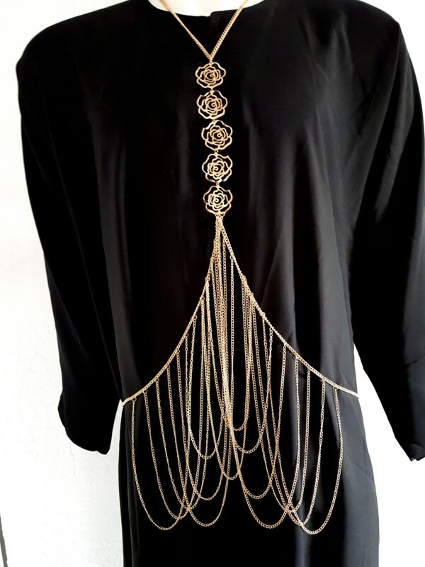 BODY CHAIN - GOLD ROSE - Image 2