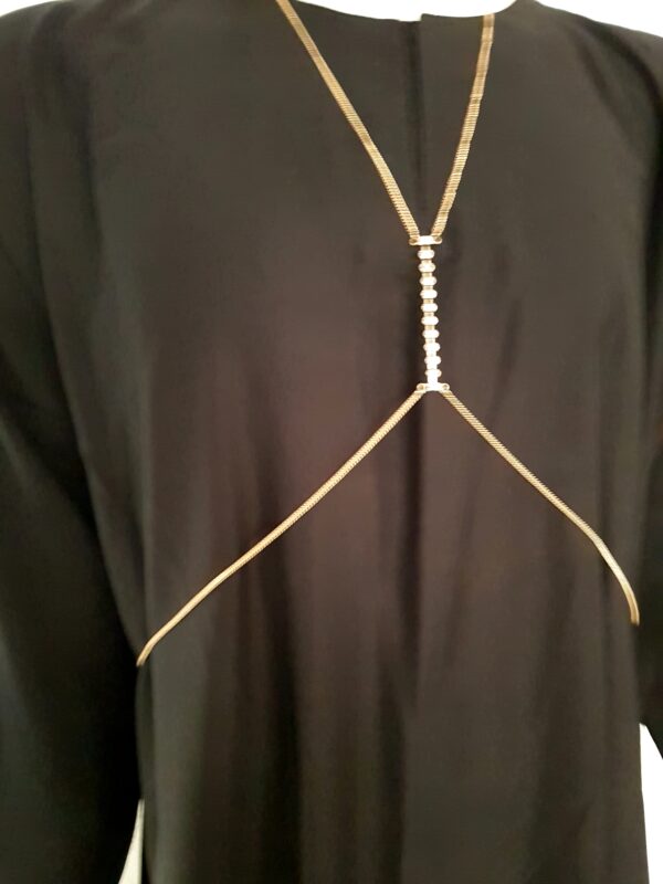 BODY CHAIN - GOLD WITH FEW DIAMANTE - Image 2