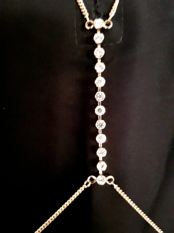 BODY CHAIN - GOLD WITH FEW DIAMANTE