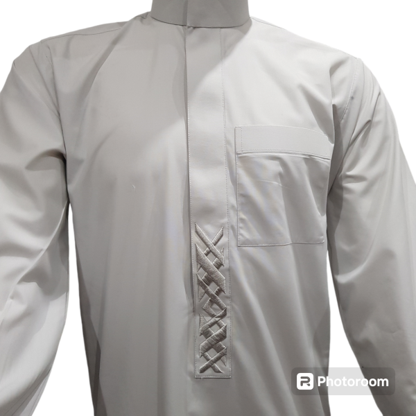 ZAKHRAFAT KURTA - OFF WHITE WITH EMBROIDERY - Image 2