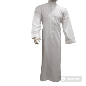 ZAKHRAFAT KURTA - WHITE WITH WHITE EMBROIDERY 53L