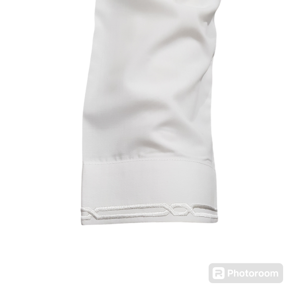 ZAKHRAFAT KURTA - OFF WHITE WITH EMBROIDERY - Image 5