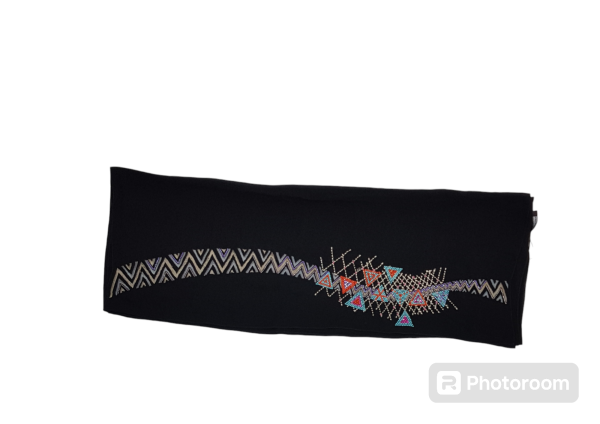 Bedoon Essm Scarf-Blue, orange and purple exclusive