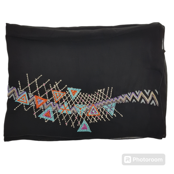 Bedoon Essm Scarf-Blue, orange and purple exclusive - Image 2