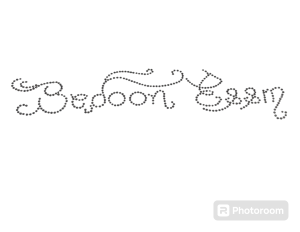 Bedoon essm logo big cursive D- Black