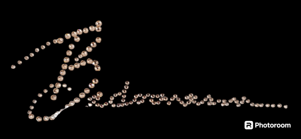 Bedoon essm logo big cursive B rose gold