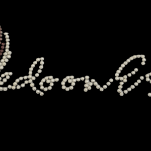 Bedoon essm logo white,purple and brown pearls