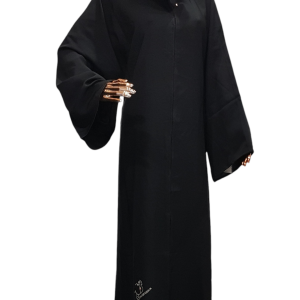 Sharqiaa Abaya - FANCY SWAROVSKI SILVER LOGO