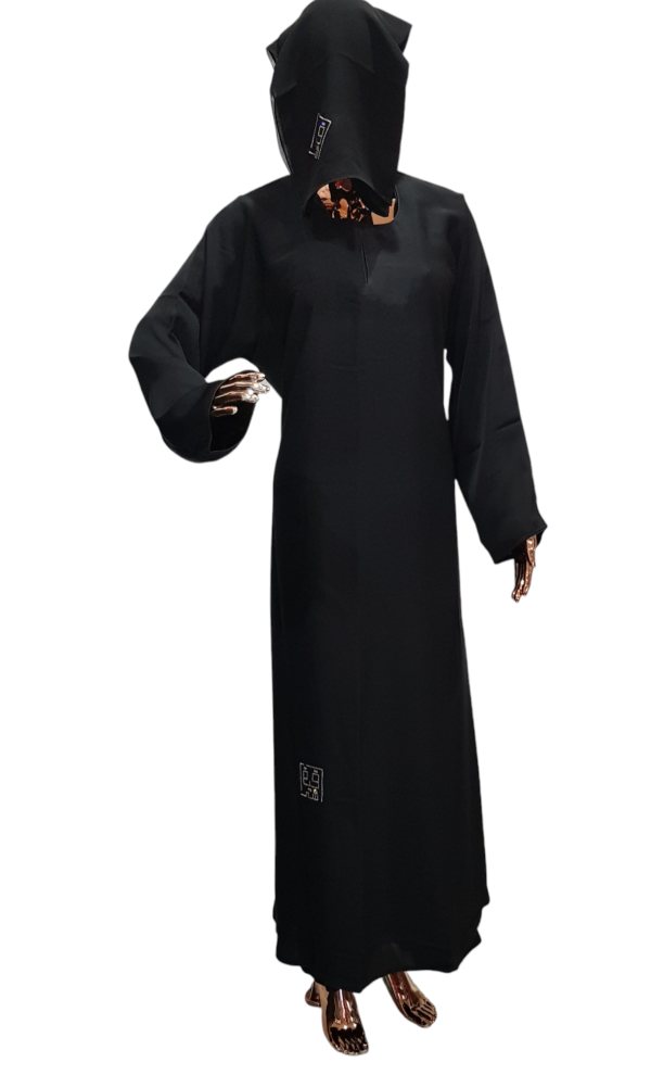 Sharqiaa abaya Silver Square Swarovski