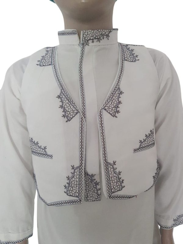 KIDDIES WHITH KURTA WITH WAISTCOAT - Image 2