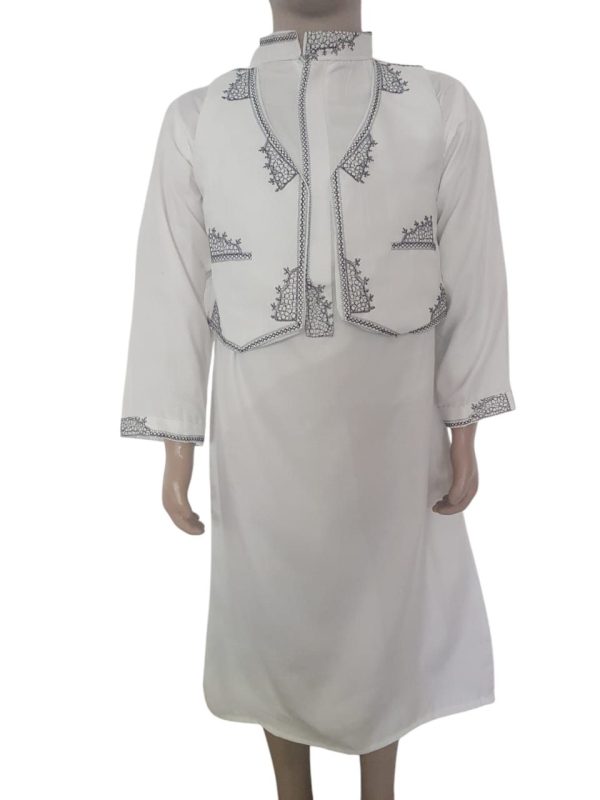 KIDDIES WHITH KURTA WITH WAISTCOAT