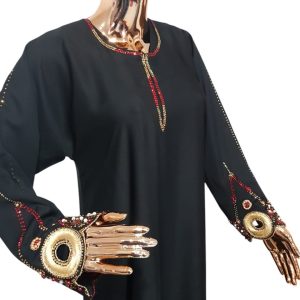 Red & Gold Beadwork Cloak - Size 52