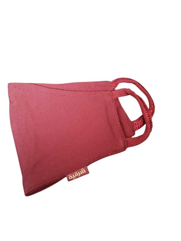 ABAYA SHARQIAA,mask - maroon