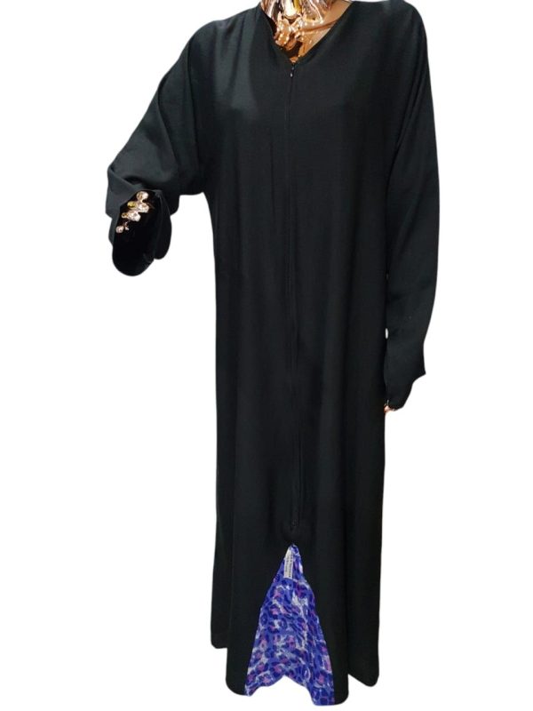 BE abaya purple & pink chiffon