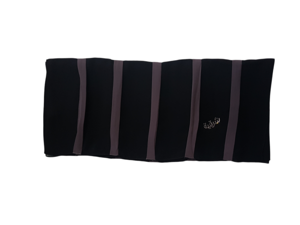 BLACK WITH PURPLE STRIPE - STR2 - Image 2