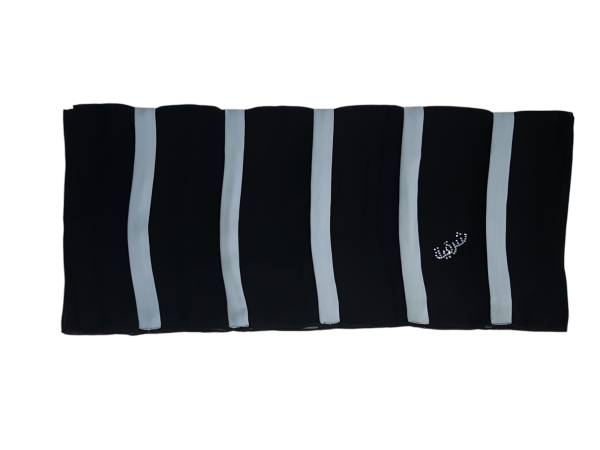 BLACK WITH LIGHT BLUE STRIPE - STR8 - Image 2