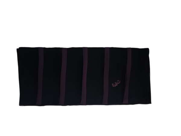 BLACK WITH PURPLE STRIPE - STR11 - Image 2