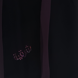 BLACK WITH PURPLE STRIPE - STR11