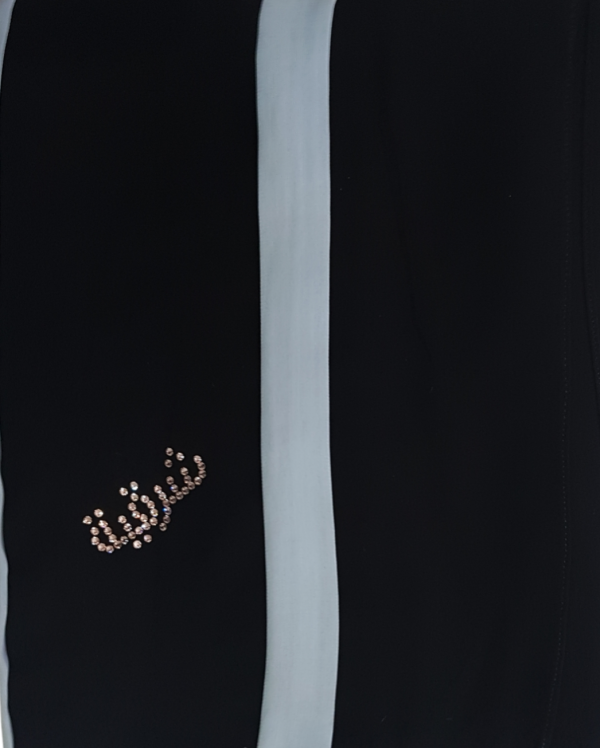 BLACK WITH LIGHT BLUE/ROSEGOLD LOGO - STR13