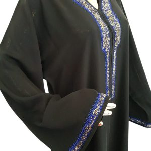 BE Blue Crystals abaya