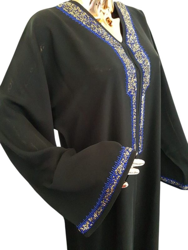 BE Blue Crystals abaya