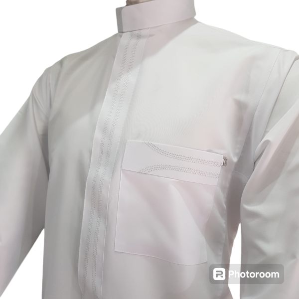 Sharqi Kurta White Embroidery