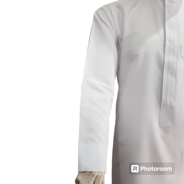 Sharqi Kurta White Embroidery - Image 3