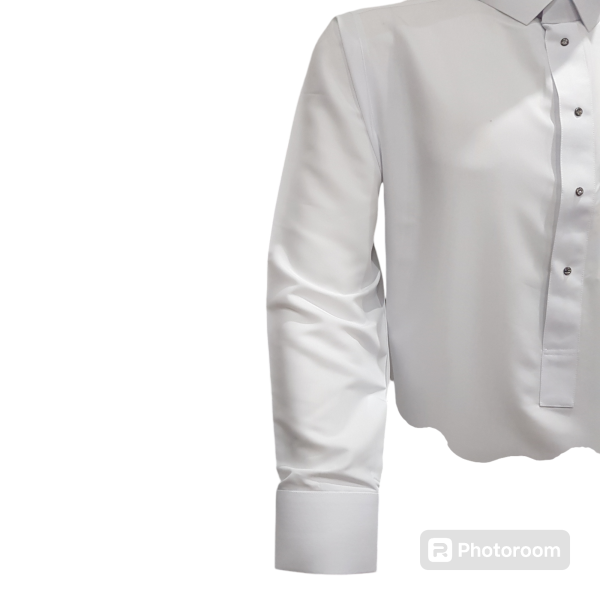 Sharqi Kurta With Swarrovski Button - Image 2
