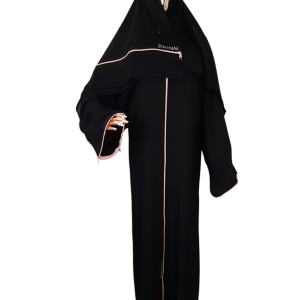 Sharqiaa Peach Zip With Rose Gold Logo