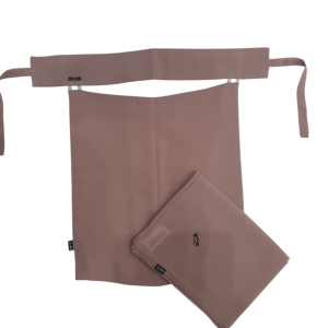Light Pinkish Brown Scarf And Parda With Logo