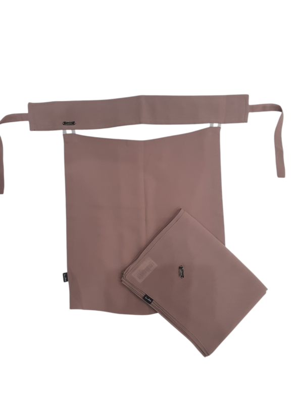 Light Pinkish Brown Scarf And Parda With Logo