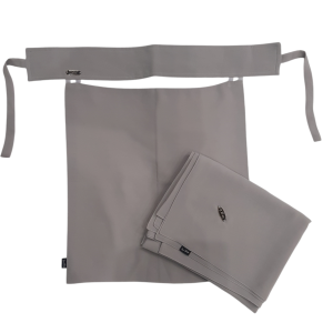 Grey Scarf And Parda With Logo