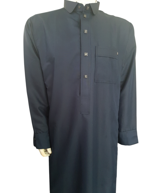 Fancy Navy Sharqi Kurta - Image 2