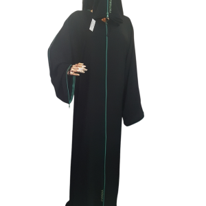 SHARQIAA COLOUR ZIP DARK GREEN CLOAK