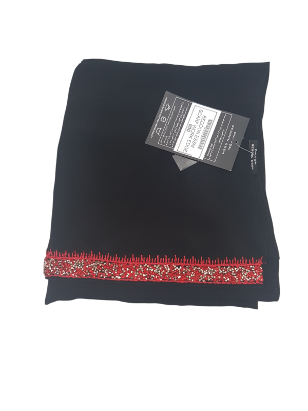 Bedoon Essm Scarf-Red swarovskis