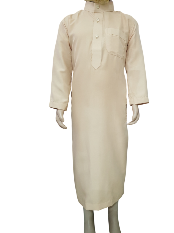 Tan Kiddies Kurta/Thobe