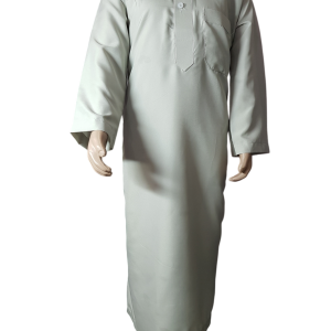 Stone Grey Kiddies Kurta/Thobe