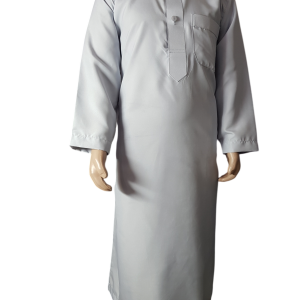 Silver Grey Kiddies Kurta/Thobe