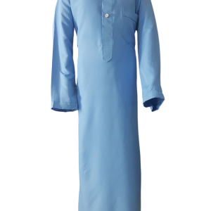 Sky Blue With Collar - Pants - Fancy Button