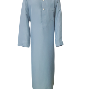 Pigeon Blue With Collar - Pants - Fancy Button