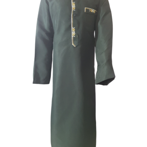Black Kiddies Embroidery Gold/ Grey _ With Pants